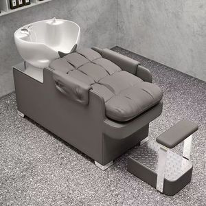 Sillón de Champú Portátil de Lujo Moderno con Lavabo de Cerámica para Salones de Belleza, Spa y Masajes - Muebles de Salón Duraderos - Product Image 3