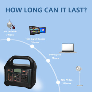Système de stockage d'énergie professionnel <span class=keywords><strong>rechargeable</strong></span> LiFePO4 200W-2000W, station d'alimentation solaire et automobile, onduleur à onde sinusoïdale modifiée - Product Image 4