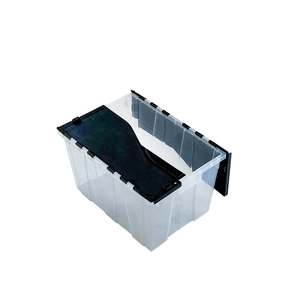 Contenitore con coperchio ribaltabile trasparente da 15 galloni-contenitore per libri di testo e Organizer sotto il letto in plastica ispessita - Product Image 3
