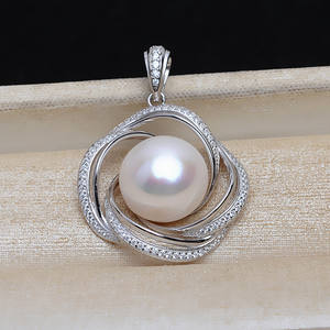 จี้เงินแท้ S925 ยี่ห้อ Wenchi สำหรับทำจี้มุก DIY ขนาด 16-17 มม. อุปกรณ์เสริม ฐานเปล่าสำหรับใส่จี้ รุ่นกึ่งสำเร็จรูป 13994 - Product Image 4