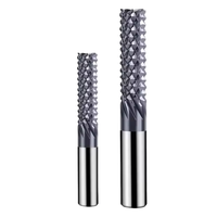 Brocas de Carburo Sólido para Fresado de Extremo de Maíz, Herramientas CNC de Grabado de Dientes Planos para Madera, PCB, PVC, Fibra de Carbono, 1mm-16mm