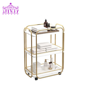 Luce di lusso oro bianco ferro salone di <span class=keywords><strong>bellezza</strong></span> carrello per ciglia moderno per bagno camera da letto magazzino scuola supermercato <span class=keywords><strong>officina</strong></span> - Product Image 5