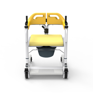 Chaise de transfert manuelle à double boucle de sécurité pour patient, capacité 120 kg, pour transfert aux toilettes et soins aux personnes handicapées - Product Image 4