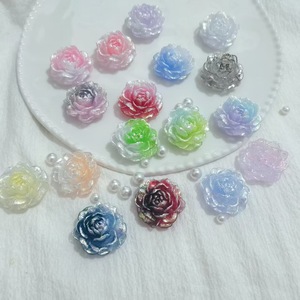Accessoires de fabrication de bijoux et de coques de téléphone DIY : Résine plastique, Résine de rose, Résine de moulage, avec effet lumineux scintillant et motif Jasmin - Product Image 1