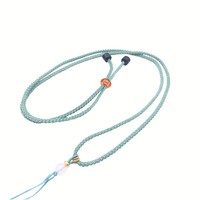 Collier en jade tissé à la main, pendentif en corde, collier à perles réglable, collier en corde pour bijoux, composants pour la fabrication de bijoux