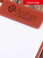 Dompet Tagihan Kulit PU Berkualitas Tinggi, Sampul Datar, Personalisasi, untuk Restoran, Tempat Kartu Tagihan Tamu, Buku Tagihan Pelayan