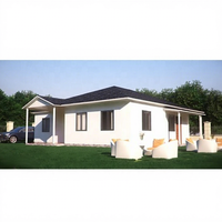 Plans de maison/appartement modernes à 3 chambres en panneaux sandwich étanches avec abri de voiture intégré pour la vie familiale
