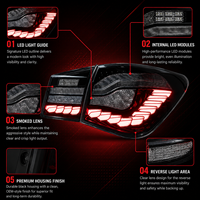 Feux arrière à LED BK pour Chevrolet Cruze 2009-2014, clignotants séquentiels effet écaille de dragon, Plug & Play