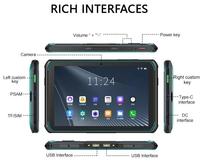 Tablet Tangguh IP67 Android 13 Layar 8 Inci 4+64GB CPU MT6769 9000mAh 2G/3G/4G BT WIFI untuk Logistik Gudang