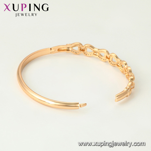 Trang Sức Thời Trang Nữ Bán Chạy Nhất 52466 Vòng Tay Cuff Mở Vòng Tay Đồng Môi Trường Màu Vàng 18K - Product Image 4
