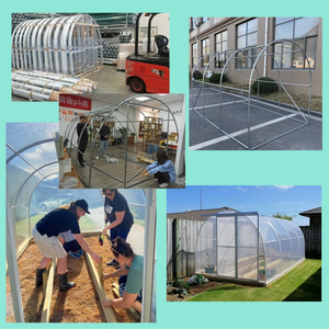 CHOYUEH Walk-in Mini foglio PC Kit serra, produttore di plastica per interni esterni Mini Tunnel da giardino serra - Product Image 3