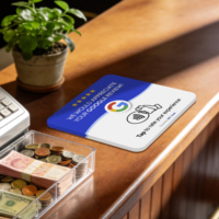 Cartes NFC pour avis - Liens NFC personnalisables, signalétique commerciale moderne en acrylique