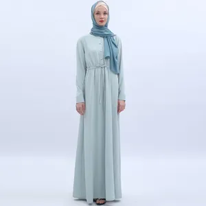 Kwaliteitsborging Nieuwe Stijlvolle Digital Print Vloeiende Vest Gewaad Van Dubai Midden-oosten Moslim Vrouwen Dames Abaya