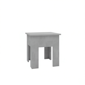 Table basse en bois d'ingénierie gris béton, meuble de salon moderne et minimaliste, durable - Product Image 1