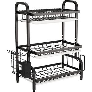 High Quality <b>Dish</b> <b>Rack</b> Drain Stainless Steel 2/3 Layer Drainer Kitchen Storage <b>Dish</b> <b>Rack</b> - Product Image 1