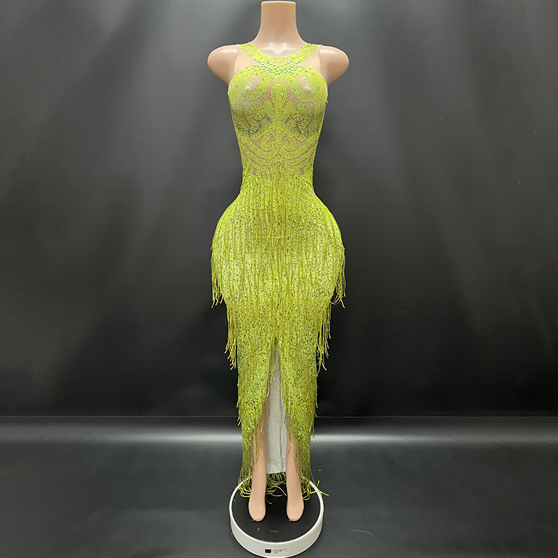 strapless open back dress Dubai Farasha Tea Party Jellebiya in Green by Maxim Creation