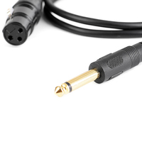 Câble audio professionnel Jack 6,35 mm/6,5 mm vers XLR mâle vers femelle pour microphones, enceintes, consoles de mixage, amplificateur