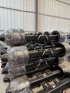 Fournisseur d'essieux de remorque de 13 tonnes, type américain et type allemand, essieux de <span class=keywords><strong>semi</strong></span>-remorque avec système de frein à tambour - Product Image 6