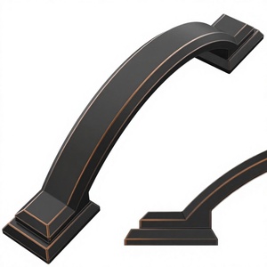 Amerdeco - Juego de 10 tiradores para gabinetes de zinc con acabado bronce aceitado, entrecentros de 3 pulgadas, ambidiestros, fáciles de instalar, para puertas, cocinas y cómodas - Product Image 4