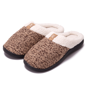 Cozy <strong>Wool</strong> Like Lining Memory Foam slip on Clog Indoor Outdoor Winter House <strong>Slipper</strong> for Men - Product Image 5
