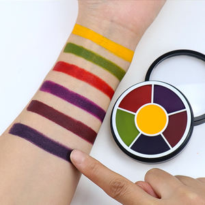 GP Professional Paleta de pintura facial a base de aceite de 6 colores Efecto de rueda de moretones lavable para el cuerpo para maquillaje de efectos especiales de película - Product Image 3