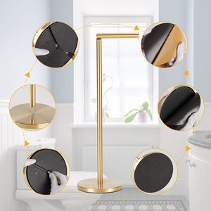 Porte-papier hygiénique en métal élégant et résistant à la rouille Finition polie et style mural pour les mouchoirs et les besoins de rangement supplémentaires pour la salle de bain - Product Image 3