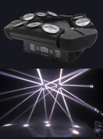 Kualitas Tinggi 9-Headed Remote Kontrol Lampu Burung Bergerak Lampu Depan untuk DJ Olahraga