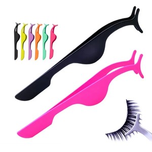 Pinzas de Acero Inoxidable Coloridas para Aplicar y Retirar Pestañas, Pinzas Personalizadas para Pestañas - Product Image 1