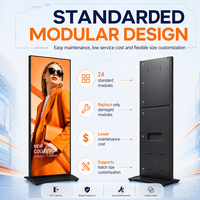 Pantalla LED P2.5 para Exteriores, Tipo Tótem, 640x1920mm, Plegable, Resistente al Agua IP65, 5000 Nits, para Centros Comerciales, Tiendas y Supermercados
