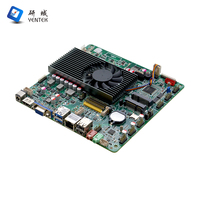 Carte mère industrielle Mini ITX Intel X86 I5 3210M avec refroidissement par ventilateur, HD VGA LVDS EDP, 10 USB, 2 RS232 COM, pour POS, ATM, kiosque