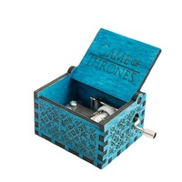 Caja de Música de Madera Moderna Minimalista con Manivela, Impresión UV Pintada, Regalo de Cumpleaños al por Mayor