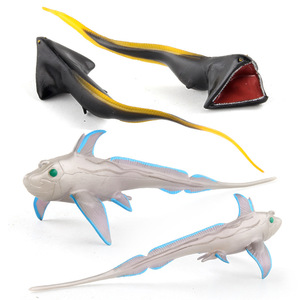 Jouets modèles de la faune marine Xinhen, figurines de simulation du monde sous-marin : tortue, requin à épée, ensemble d'animaux argentés, ornements - Product Image 5