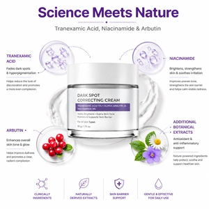 Crema Facial OEM ODM para Desvanecer Manchas Oscuras, Pecas, Imperfecciones, Pigmentación, Reafirmante, Hidratante, Niacinamida, Antienvejecimiento, Arbutina, Ácido Tranexámico - Product Image 5
