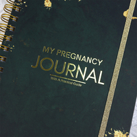2026 impression personnalisée spirale fil bobine couverture rigide Journal de grossesse hebdomadaire mensuel organisateur planificateur non daté Journal cahier
