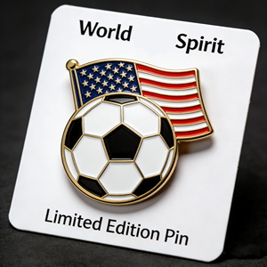 Insignia de Metal Personalizada con Logotipo para Club Deportivo, Pin de Esmalte Duro para Equipos de Fútbol Liron, Fabricación de Insignias de Esmalte - Product Image 3