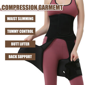 Ensemble de gainage 3-en-1 Langqin pour homme : combinaison de compression amincissante pour la taille et les cuisses, avec ceinture de sudation effet sauna pour le fitness - Product Image 5