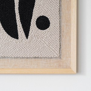 Díptico enmarcado Duo, arte de pared textil moderno, tapiz mínimo Original, dormitorio de adorno texturizado, decoración Bohemia para sala de estar - Product Image 6