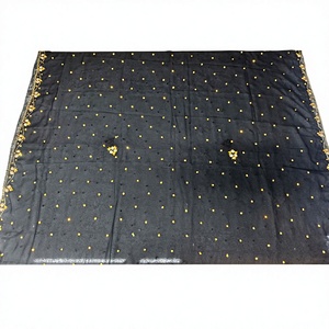Chal de Chifón Bordado para Mujer, Color Sólido, Estilo Étnico Tradicional para Uso Diario, Estilo India/Pakistán, Transpirable para Todas las Estaciones - Product Image 4
