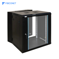 Kabinet Jaringan 4U 6U 9U 12U 19 Inci, Kabinet Server untuk Pemasangan di Dinding
