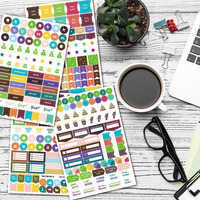 Autocollants personnalisés pour planificateur familial, autocollants pour budget familial, vente en gros OEM ODM pour planificateur, journal, scrapbooking, classeur