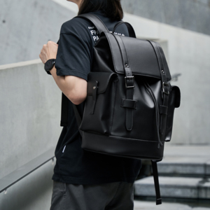 MOYYI Zaino da <span class=keywords><strong>Uomo</strong></span> di Lusso in <span class=keywords><strong>Pelle</strong></span> PU Borsa da Viaggio d'Affari per Laptop - Product Image 5