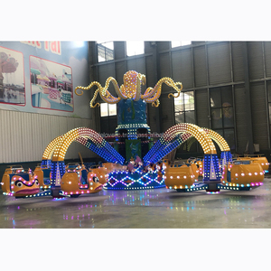 Atracción de Parque de Diversiones de Alta Calidad, Juego Mecánico Giratorio de Fibra de Vidrio Tipo Pulpo Gigante para Exteriores, Fabricado para Parques Temáticos - Product Image 6