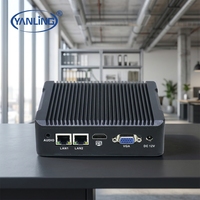 Mini PC Quad-Core J1900 DDR3 Double LAN Gigabit Win/Linux Double Port RS232 Client Léger pour la Gestion d'Entrepôt Nouveau