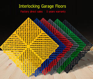 Carrelage de sol de garage modulaire à emboîtement en plastique copolymère durable - Product Image 1