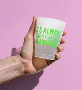 Vente en gros de gobelets en plastique givré réutilisables ZGBROTHERS de 16 oz pour les mariages et les fêtes, avec impression de logo personnalisé - Product Image 2