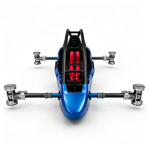 Nuevo Avión RC de Ala Rotatoria de un Solo Asiento, Ligero, con Estructura de Fibra de Carbono, Azul, Impulsado por Batería, Vehículo Volador de Despegue Vertical - Product Image 5