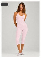 Ensemble 2 pièces Halter Capri pour femme – Débardeur sans manches et haut de sport modeste – Tenue islamique