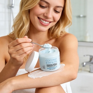 Crème Corporelle Hydratante Bio Coco Vanille 200mL Douceur et Lissage Toute la Journée Faible MOQ Prêt à Expédier - Product Image 1