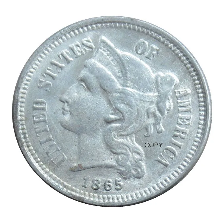 Üreme abd üç Cent nikel 1865 - 1876 12 tarihleri isteğe bağlı hatıra dekorasyon sikke