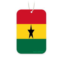 Désodorisant de voiture drapeau Ghana le plus vendu – Parfums uniques longue durée – Désodorisant suspendu pour voitures et camions – Thème patriotique